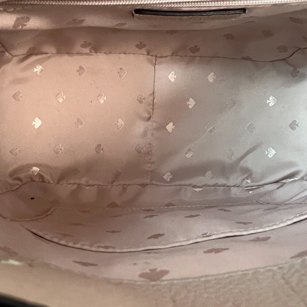 Kate Spade Leila Backpack Beige/Ivory Purse Leather - Picture 5 of 5